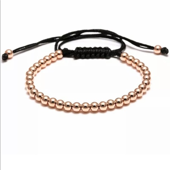 Gold beaded adjustable bracelet ❤️ - Picture 4 of 7